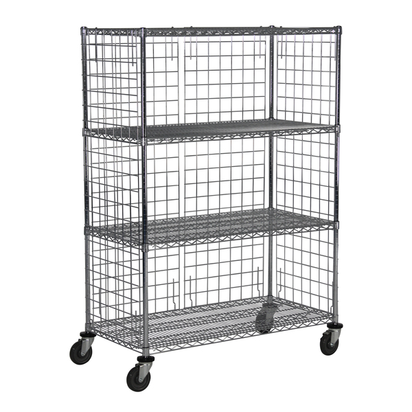 Technibilt Shelving Systems ME Unit, w/Casters, 4-Shelf, 18x48x69 ME856CH